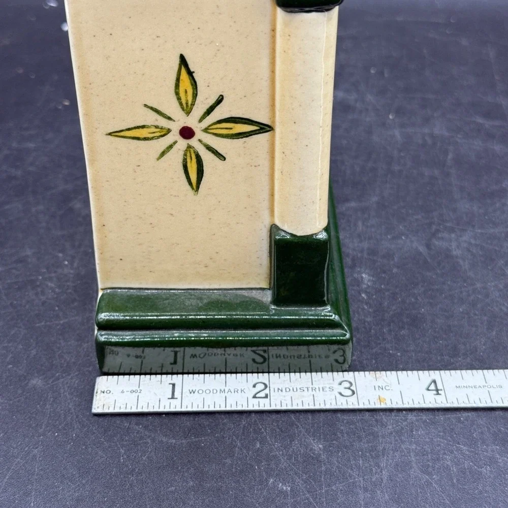 Metlox‎ CA  PROVINCIAL Rooster Steeple Wall Clock Planter  7 3/4